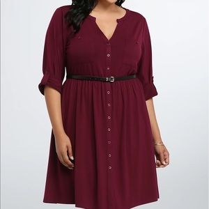 Torrid Button Down Shirt Dress